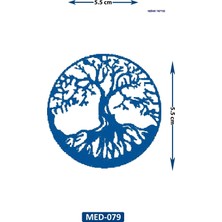 Airbrush Tattoo Hayat Ağacı 5 cm Minimal Geçici Dövme Yarı Kalıcı Geçici Dövme