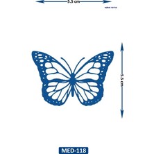 Airbrush Tattoo Kelebek 5 cm Minimal Geçici Dövme Yarı Kalıcı Geçici Dövme
