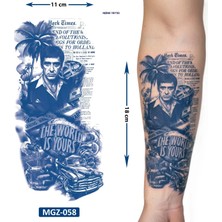 Airbrush Tattoo Baba God Father 1 Ay Kalıcı Geçici Dövme Yapıştırma Dövme