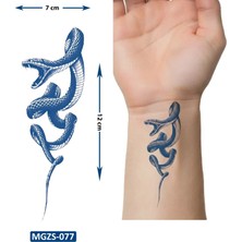 Airbrush Tattoo Kobra Yılan Geçici Dövme Yarı Kalıcı Aylık Yapıştırma Dövme