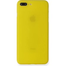 Newface iPhone 7 Plus Kılıf Pp Ultra Ince Kapak - Sarı