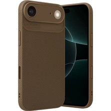 Newface Apple iPhone 17 Air Auto Focus Karbon Kapak - Kahverengi