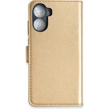 Cash Dukkan Newface Huawei Nova 10 Se Trend S Plus Kapaklı Kılıf - Gold