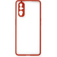 Newface Oppo Find X2 Kılıf Montreal Silikon Kapak - Kırmızı