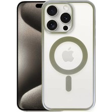 Newface iPhone 15 Pro Max Kılıf Erozi Magsafe Kapak - Gri