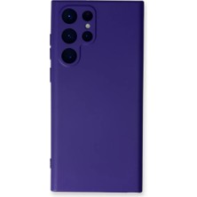 Newface Samsung Galaxy S24 Ultra Kılıf Nano Içi Kadife Silikon - Mor