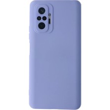 Newface Xiaomi Redmi Note 10 Pro Kılıf Nano Içi Kadife Silikon - Lila