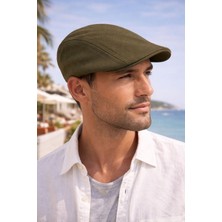 %100 Pamuk Yazlık Erkek Ördek Kasket – Ince Kumaş, Lastikli Arka, Hafif ve Nefes Alabilir