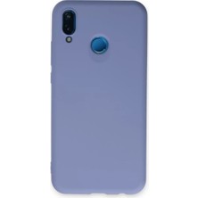 Newface Huawei P20 Lite Kılıf Nano Içi Kadife Silikon - Lila