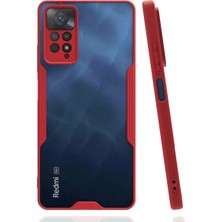 Newface Xiaomi Redmi Note 11 Pro Kılıf Platin Silikon - Kırmızı