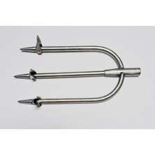 FisherSub Krom Gövdeli Üçlü Şiş Ucu, Kelebekli ve Paslanmaz