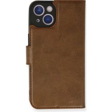 Newface iPhone 14 Kılıf Trend S Plus Kapaklı Kılıf - Taba