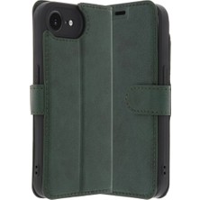 Cash Dukkan Newface iPhone 16E Kılıf Trend S Plus Kapaklı Kılıf - Yeşil