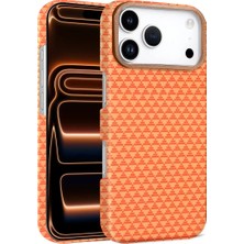 Cash Dukkan Newface Apple iPhone 17 Pro Vega Magsafe Kapak - Parlak Turuncu