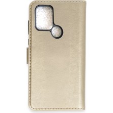 Negok Newface Infinix Hot 10 Kılıf Trend S Plus Kapaklı Kılıf - Gold