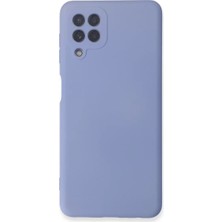 Newface Samsung Galaxy A22 Kılıf Nano Içi Kadife Silikon - Lila