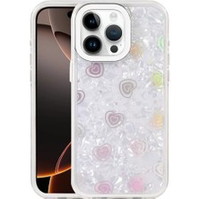 Newface Apple iPhone 16 Pro Lumi Desenli Kapak - Beyaz