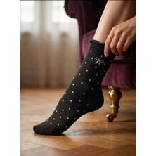 Bemp 5 Çift Puantiye Desenli Dikişsiz Çorap