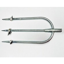 FisherSub Galvaniz Gövdeli Üçlü Şiş Ucu, Kelebekli