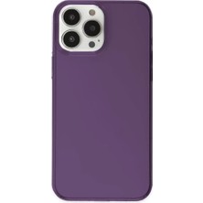 Newface iPhone 14 Pro Kılıf Pc Sert Şeffaf Kapak - Mor