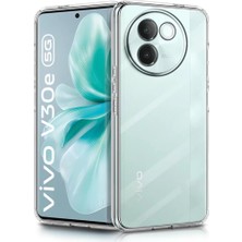 Newface Vivo V30E Kılıf Lüx Şeffaf Silikon