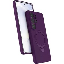 Cash Dukkan Newface Samsung Galaxy S26 Ultra Regal Magsafe Standlı Kapak - Derin Mor