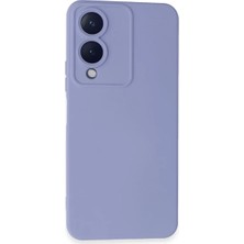 Negok Newface Vivo Y17S Kılıf Nano Içi Kadife Silikon - Lila