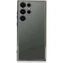 Newface Samsung Galaxy S24 Ultra Kılıf Razer Lensli Silikon - Gümüş