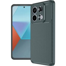 Newface Xiaomi Redmi Note 13 Pro 4g Kılıf Auto Focus Karbon Kapak - Koyu Yeşil