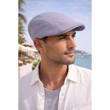 %100 Pamuk Yazlık Erkek Ördek Kasket – Ince Kumaş, Lastikli Arka, Hafif ve Nefes Alabilir