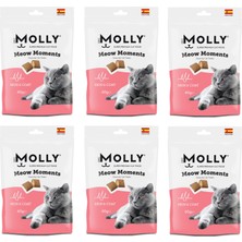 Molly Meow Moments Skin & Coat Deri ve Tüy Bakımı Kedi Ödül Maması 60 Gr. x 6 Adet