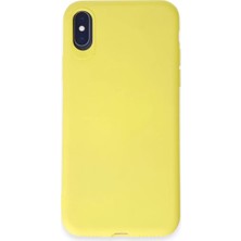 Newface iPhone x Kılıf First Silikon - Sarı