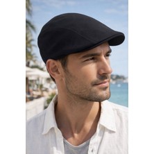 %100 Pamuk Yazlık Erkek Ördek Kasket – Ince Kumaş, Lastikli Arka, Hafif ve Nefes Alabilir