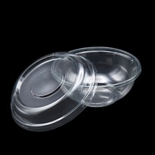 Sütlü Tatlı Kasesi Şeffaf 118X45 mm 25 Li + Kapak