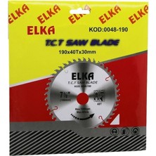 K-Yonlineticaretbug Elka T.c.t Saw Blade KOD-0048-190 ( 190X40TX30MM ) ( Ağaç ) Sunta Kesici Disk*12