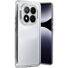 Newface Xiaomi Redmi Note 14 Pro Plus Kılıf Razer Lensli Silikon - Gümüş