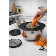 Sıla 9 Parça Rendeli Karıştırma ve Saklama Kabı (16-20-24 Cm)