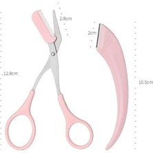 SETBEAUTY Taraklı Yüz Jileti Kaş Makası 1 Adet Doğal Görünüm ile Hassas Epilasyon