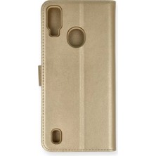 Newface Reeder P13 Blue Kılıf Trend S Plus Kapaklı Kılıf - Gold