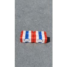 S-Online Sonsuz Küp Infinity Küp – 3D Baskı, Eğlenceli ve Taşınabilir Fidget Oyuncağı Mavi-Kırmızı-Beyaz Renk