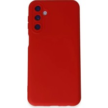Newface Samsung Galaxy M14 5g Kılıf Nano Içi Kadife Silikon - Kırmızı