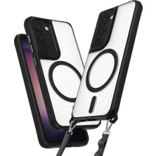 Newface Samsung Galaxy S23 Kılıf Enka Magsafe Silikon Kılıf - Siyah