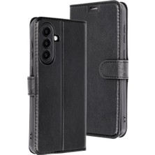 Newface Samsung Galaxy A56 Kılıf Trend S Plus Kapaklı Kılıf - Siyah