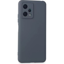 Newface Xiaomi Redmi Note 12 5g Kılıf Nano Içi Kadife Silikon - Gri
