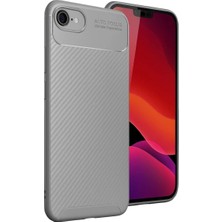 Newface iPhone 16E Kılıf Auto Focus Karbon Kapak - Gri