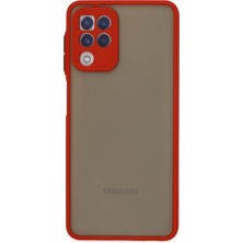 Newface Samsung Galaxy A22 Kılıf Montreal Silikon Kapak - Kırmızı