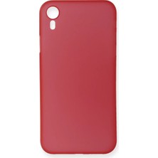 Newface iPhone Xr Kılıf Pp Ultra Ince Kapak - Kırmızı