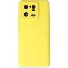 Newface Xiaomi Mi 13 Pro Kılıf Nano Içi Kadife Silikon - Sarı