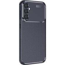 Newface Samsung Galaxy S25 Kılıf Auto Focus Karbon Kapak - Lacivert