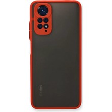 Newface Xiaomi Redmi Note 11 Pro Kılıf Montreal Silikon Kapak - Kırmızı